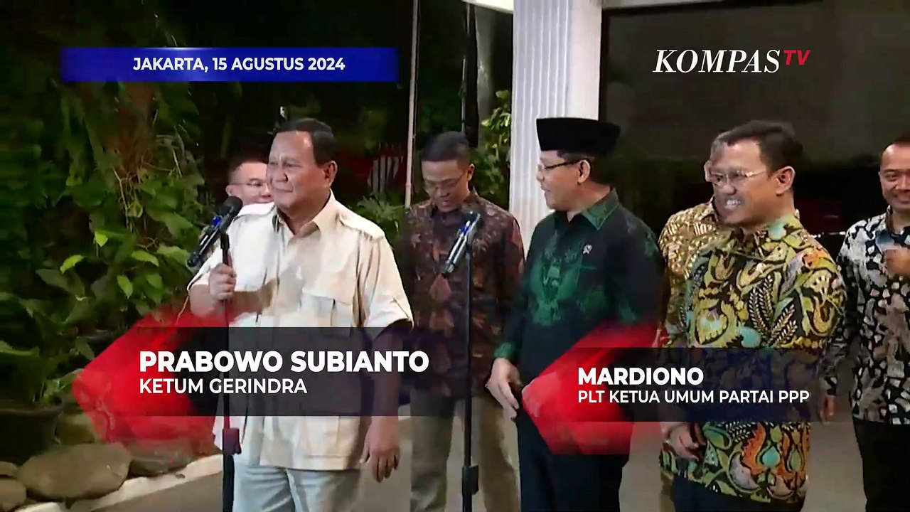 [FULL] Alasan PPP Susul NasDem, Dukung Pemerintahan Prabowo-Gibran