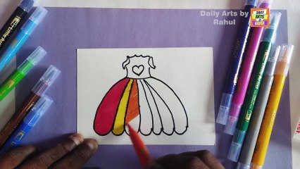 How to Draw a Rainbow Princess | Drawing, Painting for Kids and Toddlers | Coloring page