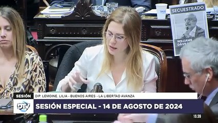 Diputada Lemoine, Lilia - LLA - Sesión Especial 14-08-2024 - PL