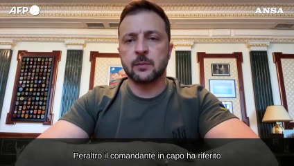 Ucraina, Zelensky: "Completata la liberazione della citta' di Sudzha"