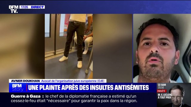 Insultes antisémites dans le métro: La qualification pénale prise pour l'instant par les policiers est 'injure non publique', il y a un problème , estime l'avocat de la plaignante