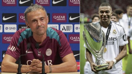 Luis Enrique was asked about Kylian Mbappé, and here's his response
