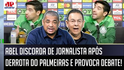 QUEM ESTÁ CERTO??? Abel Ferreira DISCORDA de jornalista após DERROTA do Palmeiras para o Botafogo!