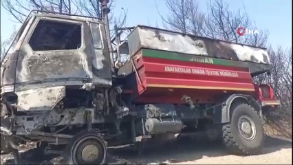 Çanakkale'deki yangının korkunç boyutunu gözler önüne seren fotoğraflar