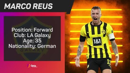 FOOTBALL: MLS: Opta Profile - Marco Reus