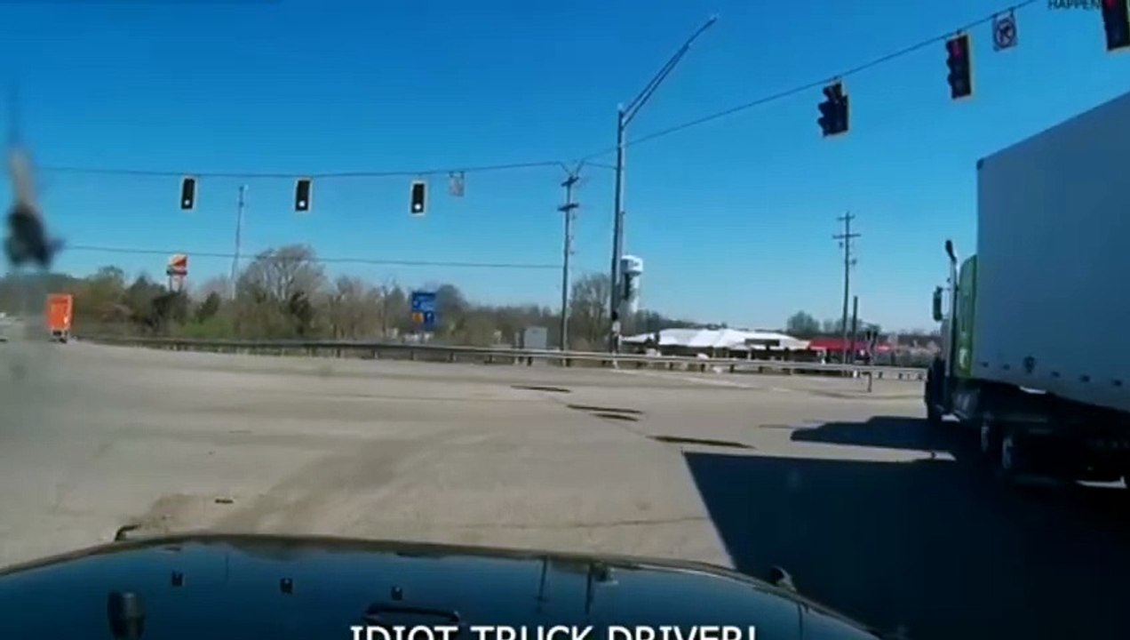 It's scary to drive next to a truck