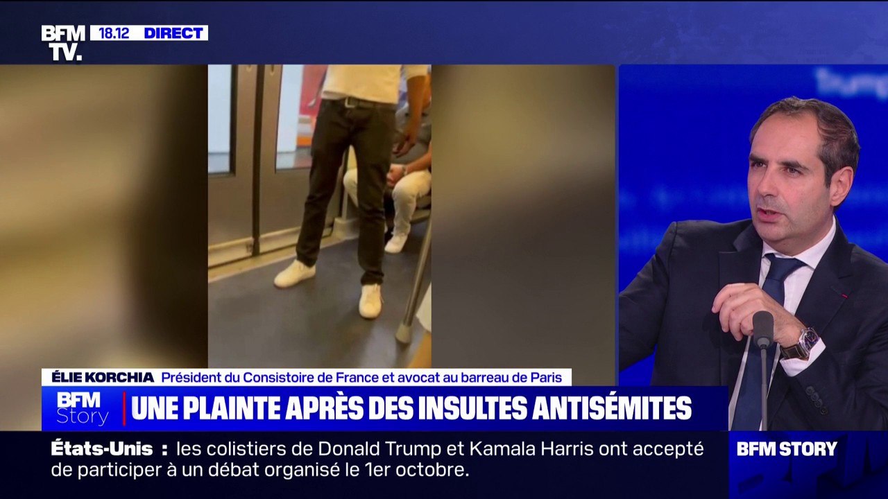 Insultes antisémites dans le métro: "On revient aux poncifs les plus dégueulasses", se désole Élie Korchia (président du Consistoire de France)