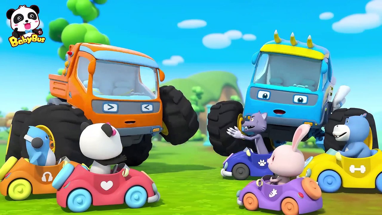 BabyBus - Kids Songs and Cartoons - Fire Truck, Police Car, Ambulance at Halloween Par..