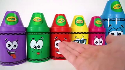 Best Toy Learning Video for Toddlers and Kids Learn Colors with Surprise Crayons!