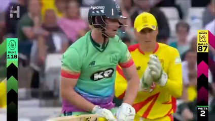 Rovman Powell HAMMERS 101-METRE SIX!  _ Trent Rockets vs Oval Invincibles Highlights