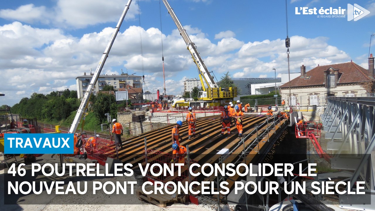 À Troyes, un chantier spectaculaire sur le pont Croncels jusqu'à dimanche