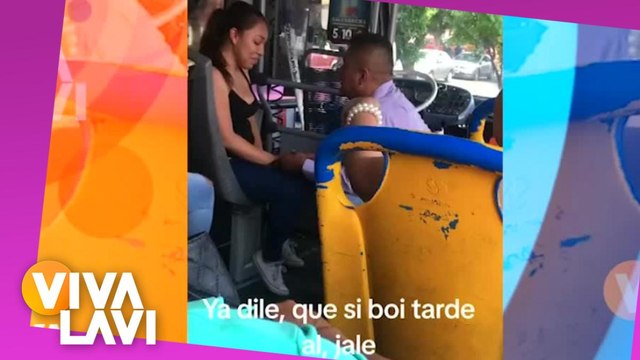 Chofer de ruta le propone matrimonio a su novia en el camión