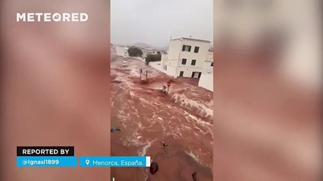 Torrential rains cause catastrophic flooding in #Menorca, Spain