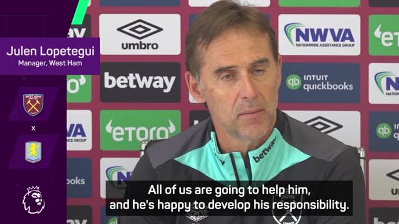 Bowen the clear choice for West Ham captain - Lopetegui