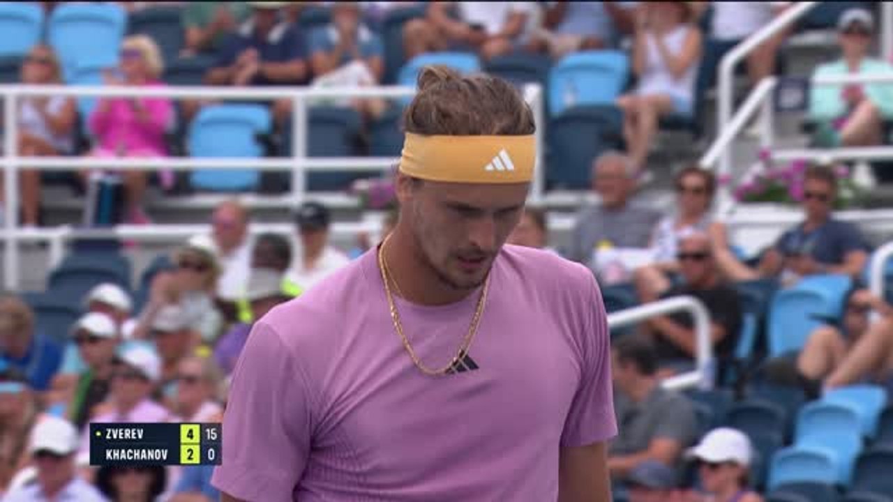 Cincinnati - Zverev sans trembler