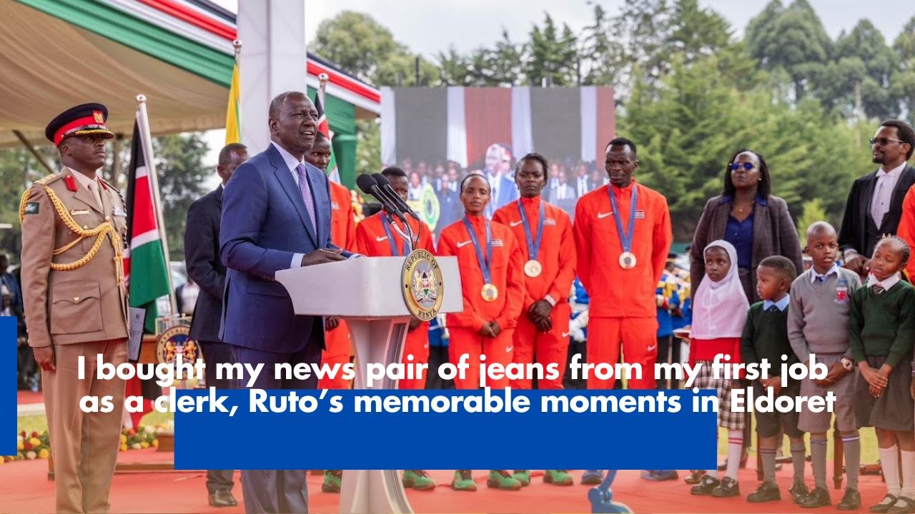 I bought my news pair of jeans from my first job as a clerk, Ruto’s memorable moments in Eldoret