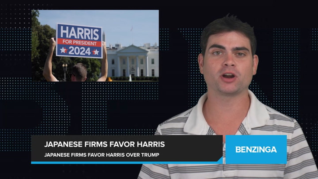 Japanese Firms Lean Towards Kamala Harris Over Trump, Fearing Impacts of Trade War With China
