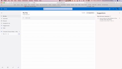 How to ADD a New List to Your To Do List For Microsoft Office 365 On a Mac - Basic Tutorial | New