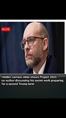 Hidden-camera video shows Project 2025 co-author discussing his secret work preparing for a second Trump term