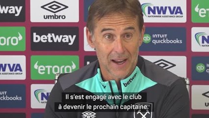 West Ham - Lopetegui explique son choix de confier le brassard à Bowen