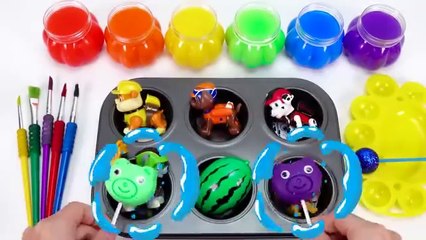 Satisfying Video l How to Make Rainbow Lollipop Fruits AND Paint TO Princess W Slime Cutting ASMR pure fun and entertainment