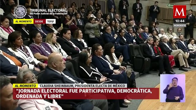 Claudia Sheinbaum recibe constancia de mayoría como presidenta electa de México