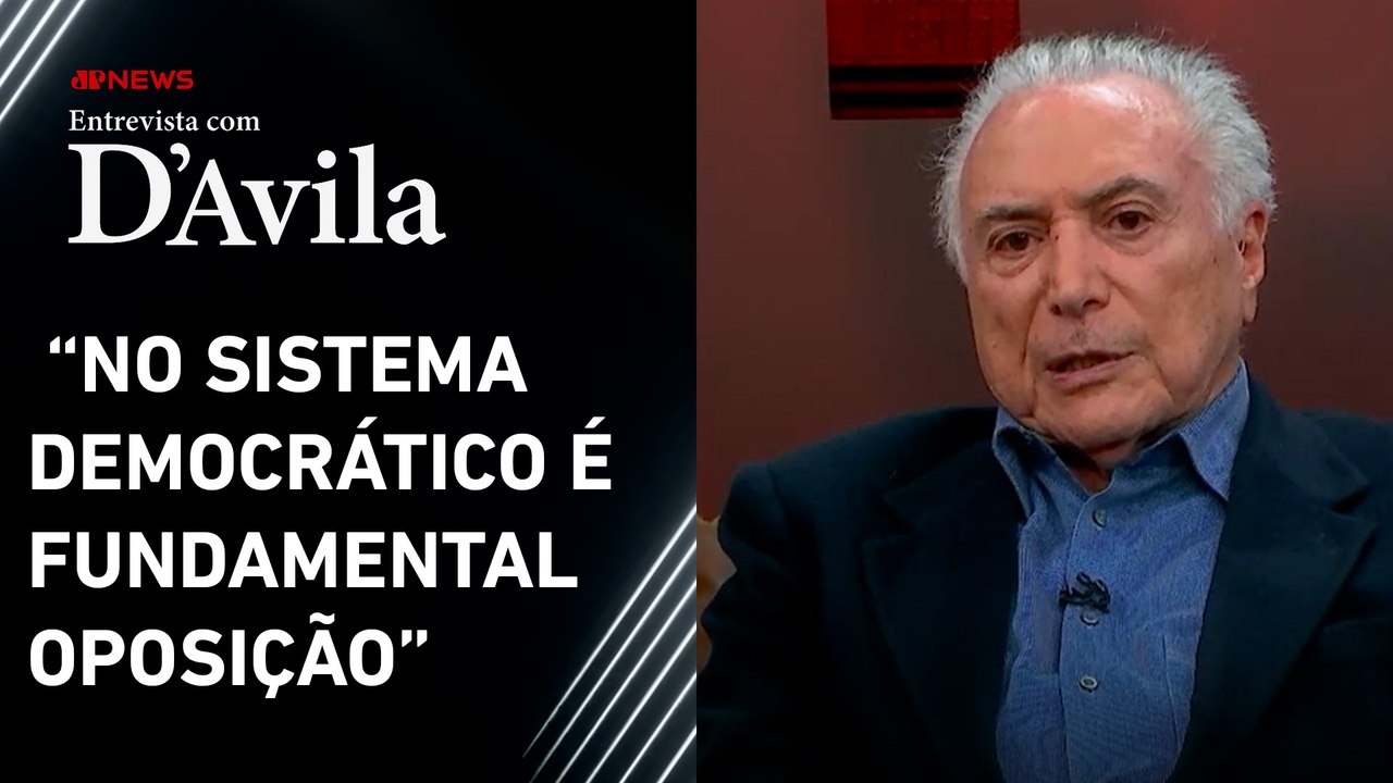 "Estou disposto a colaborar", diz Temer sobre eleições em 2026 | ENTREVISTA COM D'AVILA