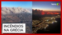 Governo da Grécia ordena evacuação por incêndios florestais que se aproximam de Atenas