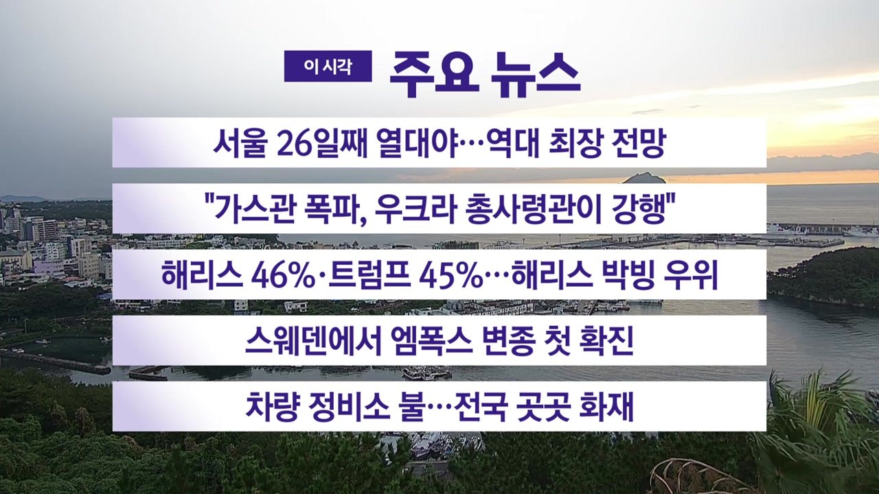 [YTN 실시간뉴스] 해리스 46%·트럼프 45%...해리스 박빙 우위 / YTN