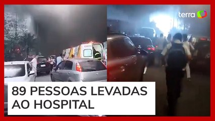 Vídeos mostram correria e desespero durante incêndio de caminhão na Linha Amarela no RJ