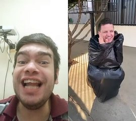 Por que ele leva o lixo contente kkk