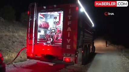 Ankara'da akşam saatlerinde başlayan yangın kontrol altına alındı