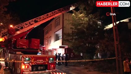 Sultanbeyli'de kömürlükte çıkan yangın mahalleliyi korkuttu