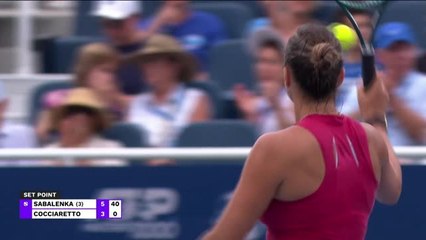 Sabalenka wins Cincy opener without dropping serve