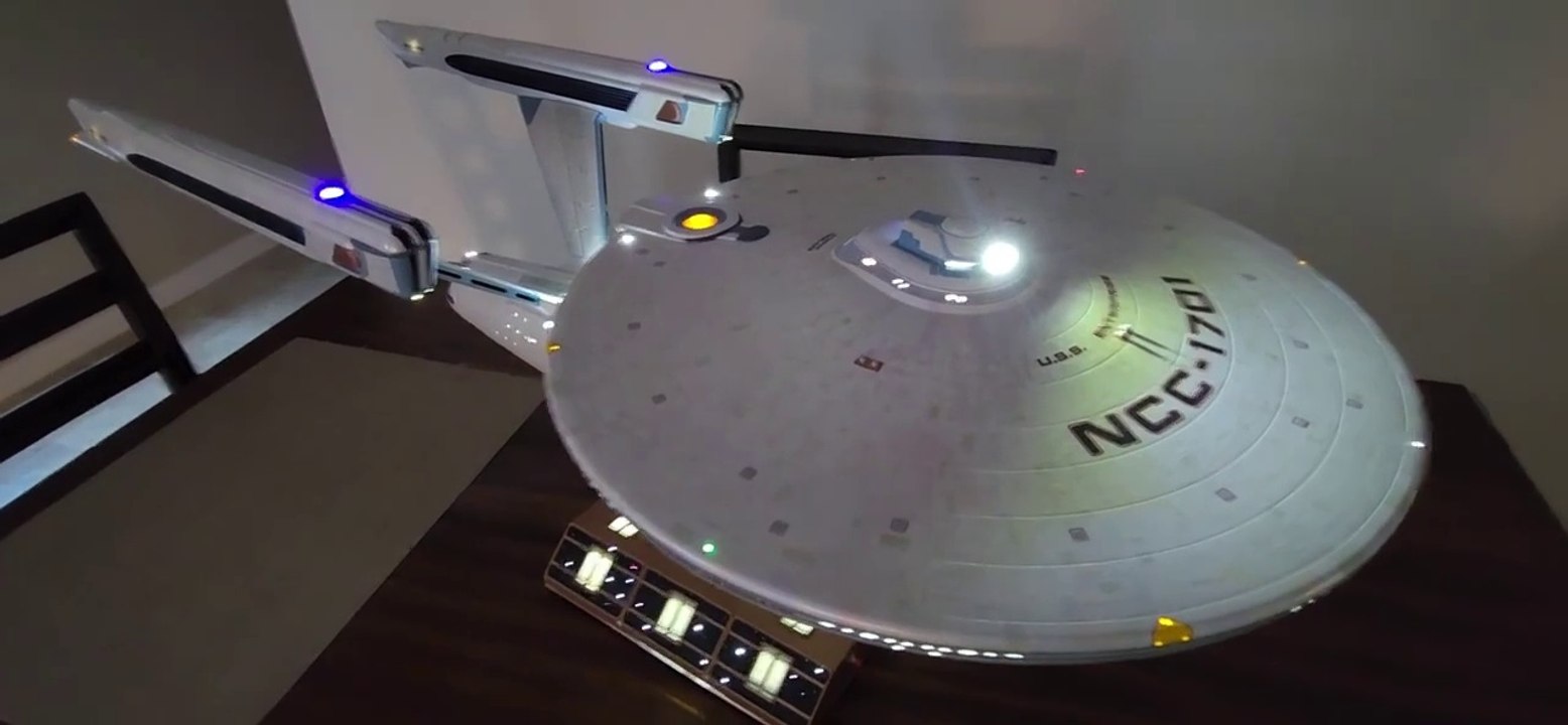 POLAR LIGHTS 1_350 SCALE USS ENTERPRISE MODEL KIT BUILD