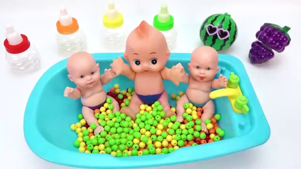Satisfying Video| Mixing Candy With Making Rainbow Bathtub Cutting Asmr #relaxing
