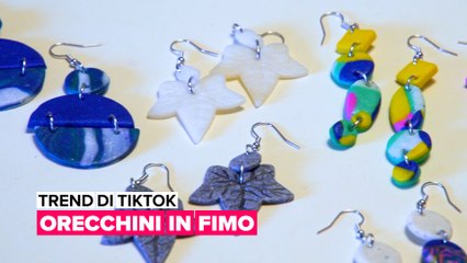 Trend di TikTok : Orecchini in fimo