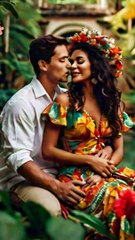 Husband and Wife kissing and hugging Status