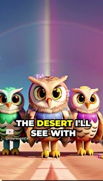 Desert Owl's Golden Eye_ Fun Facts & Stories for Kids _ Desert Animals & Owl Sounds