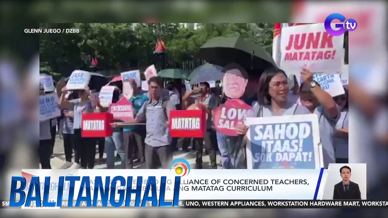 Nasa 100 miyembro ng Alliance of Concerned Teachers, nanawagang ibasura ang Matatag curriculum | Balitanghali