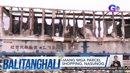 Truck na may lamang mga parcel mula sa online shopping, nasunog | Balitanghali