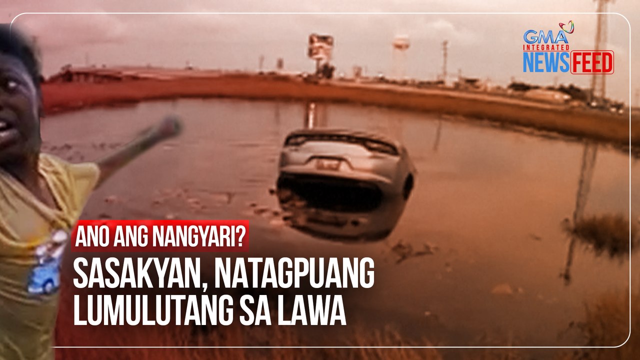 Ano ang nangyari? – Sasakyan, natagpuang lumulutang sa lawa | GMA Integrated Newsfeed