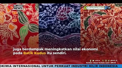 Lestari Moerdijat Dukung Motif Batik Kudus Dapatkan Hak Paten Haki