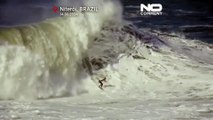 NO COMMENT: Los mejores surfistas y las olas más grandes del mundo en Itacoatiara, Brasil