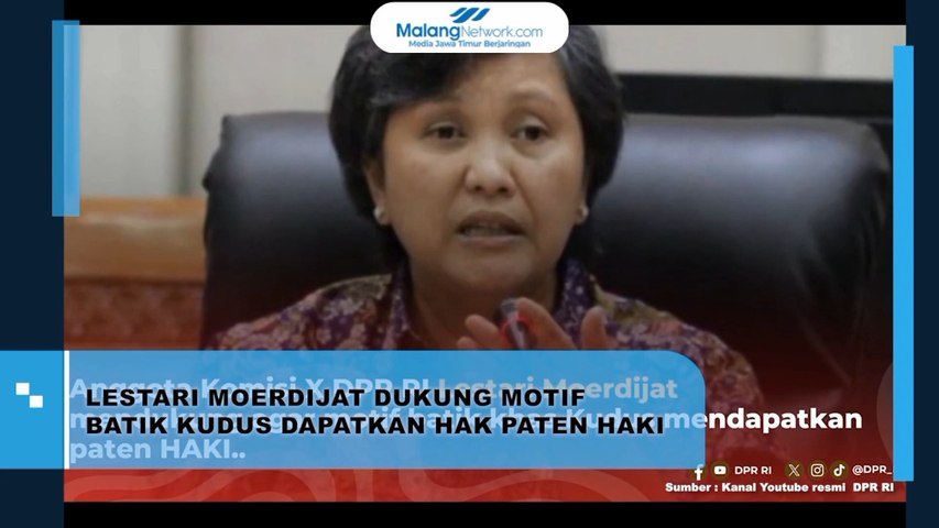 Lestari Moerdijat Dukung Motif Batik Kudus Dapatkan Hak Paten Haki