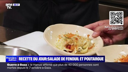 Ma recette avec un chef: testez la salade de fenouil à la poutargue et aux fruits des bois