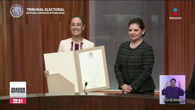 Claudia Sheinbaum recibió su constancia como la primera presidenta electa de México
