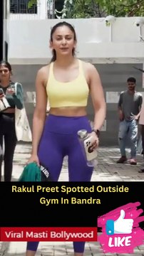 Rakul Preet Spotted Outside Gym In Bandra Viral Masti Bollywood