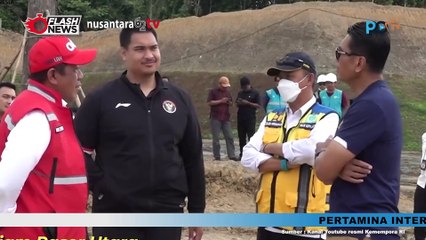 Menpora Dito Ariotedjo Dampingi Presiden Jokowi Kunjungi Training Center Timnas di IKN