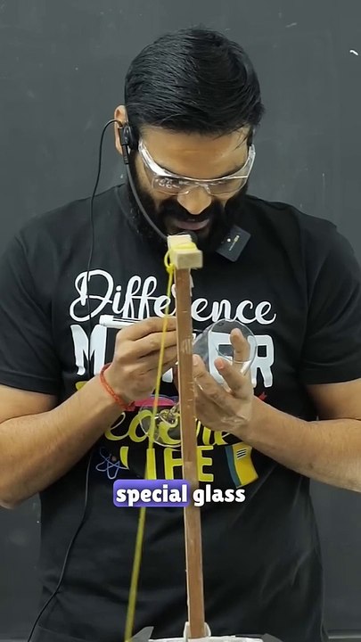 Glass repels magnet